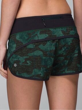 Lululemon Manifesto Camo Speed Short Script Fuel 10 Rare Special Limited Edition